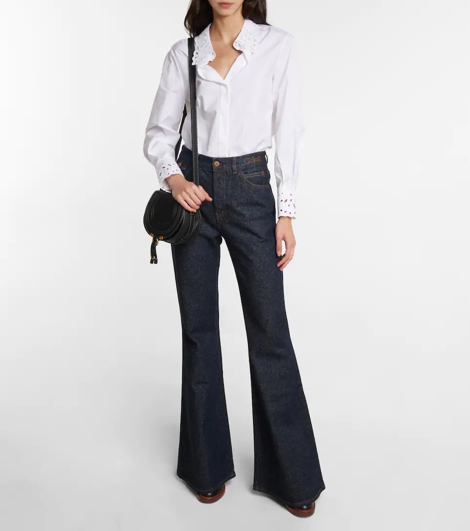 CHLOÉ High-rise flared jeans