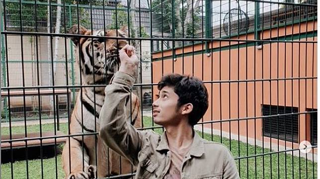 Alshad Ahmad pelihara hewan buas. (Dok: Instagram/alshadahmad)