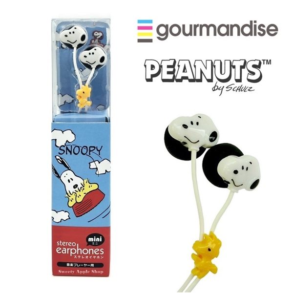 日本正版限定 gourmandise SNOOPY 史努比 ＆ 糊塗塔客 耳機