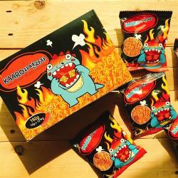 韓國KAARO 小恐龍點心麵-辣味12包 x2盒(16公克/包)