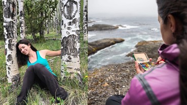 高手在民間！離職公務員在小鐵盒上畫出旅行美景，畫著畫著就變成網紅了