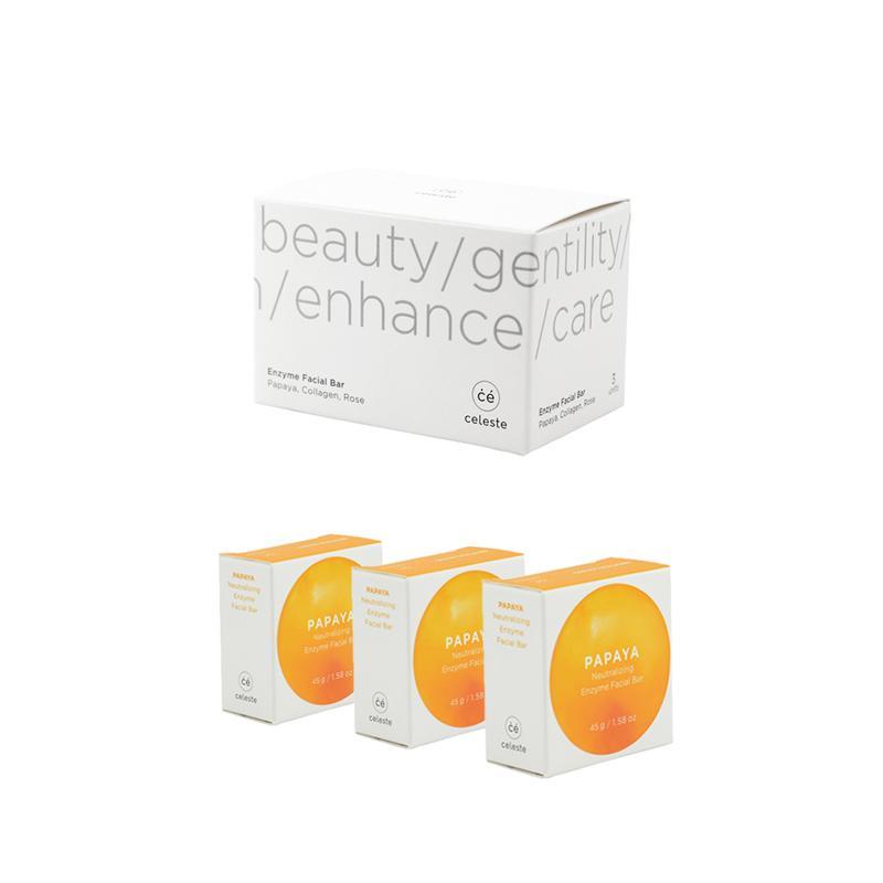 產品特色 美國 Celeste｜天然酵素洗臉皂 美國募資平台『 Kickstarter 』熱銷好評 木瓜酵素適合敏感性肌膚使用 四大功能一次到位：清潔、卸妝、去角質、淨白 早晚使用，可使用 45 -
