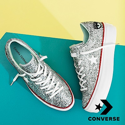 CONVERSE CHIARA 聯名女休閒鞋 銀 562027C