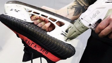 YEEZY BOOST 350 V2 變成溜冰鞋 網路神人新創意！