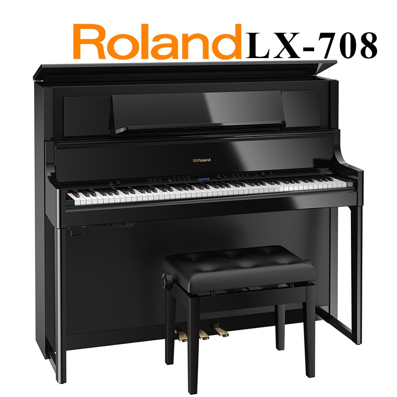 商品名稱 Roland LX708 電鋼琴 三種顏色 88鍵 免費運送組裝 分期零利率 原廠公司貨 保固12個月 數位鋼琴NCC 字號: CCAK15LP0840T8◎ 外觀 & 尺寸 & 重量✿ 顏