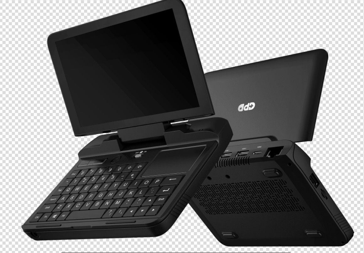 在 Discord 宣布的 GPD MicroPC 渲染圖，螢幕為 6 吋規格，C 面<a href=