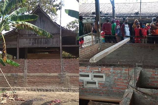 Geger Warga Ngawi Dikagetkan Sebuah Rumah Berpindah dan Bertambah TInggi dalam Semalam