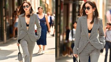 謝金燕參加紐約時裝週只穿黑Bra「辣到老外都看呆！」整套MICHAEL KORS褲裝氣壓全場