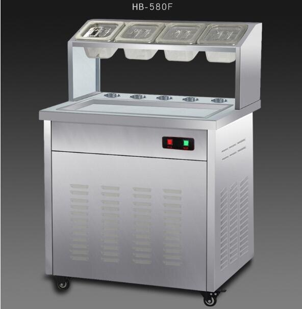 浩博炒冰機商用炒酸奶機不銹鋼長鍋炒冰粥機泰式炒冰淇淋卷機CY (pink Q 時尚女裝）