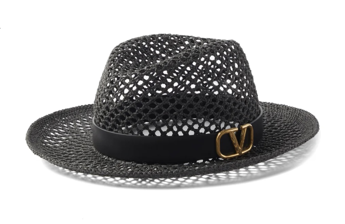 VALENTINO V-logo woven fedora