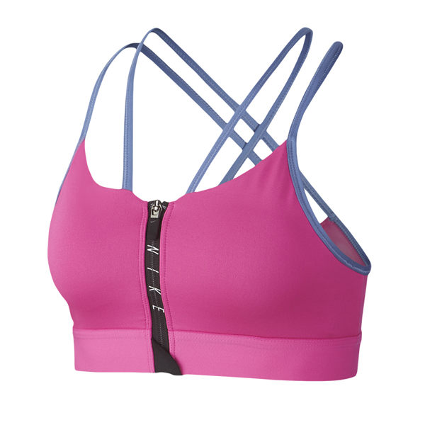 【折後$1190】▶NIKE SPRT INDY ZIP BRA 運動內衣 粉紫 輕度支撐 拉鍊 女款 AR8843-686