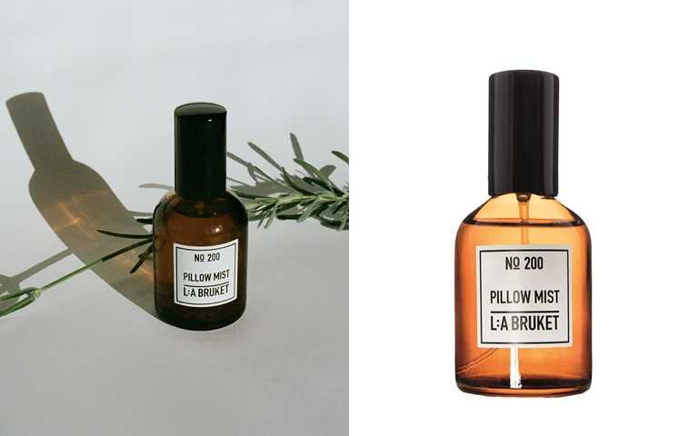 L:a Bruket枕頭噴霧 50ml／1,650元 結合柑橘、薰衣草香氣及予人沉靜感受的雪松等天然精油，打造出協助放鬆壓力、舒緩緊張情緒的獨特香氣。(圖／品牌提供)