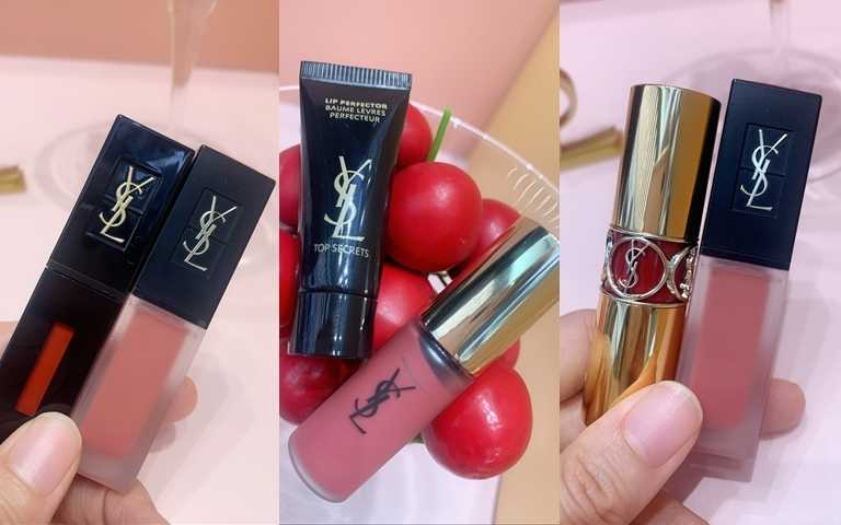 只要買新品唇釉+以上7個親親色選任一，就可以把中間那組小禮物一起帶回家。（圖／吳雅鈴攝影）