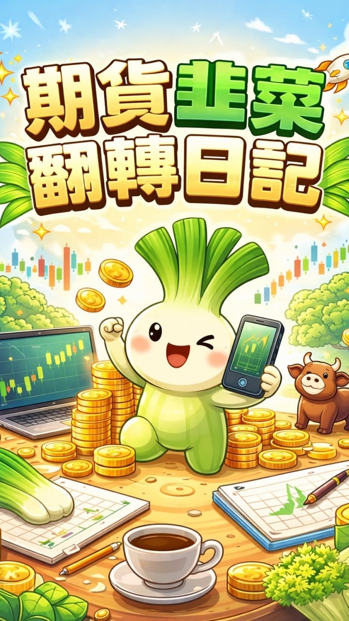 期貨韭菜翻轉日記 二群【台指期、選擇權、當沖、波段、海期、股票、黃金】研討群