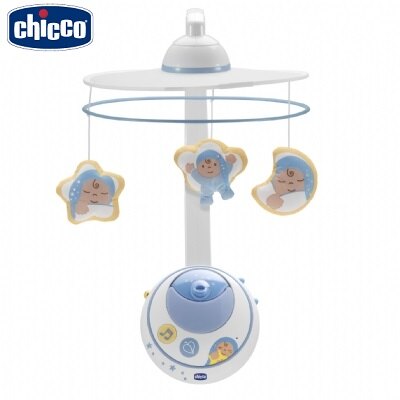 【下殺52折特價$1990】【品牌滿$499送牙膏15ml(1入)】義大利 Chicco 魔法旋轉音樂鈴-藍/粉 _好窩生活節