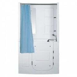 【海夫健康生活館】開門式浴缸 109B-R 氣泡按摩款 (120*68*205cm)