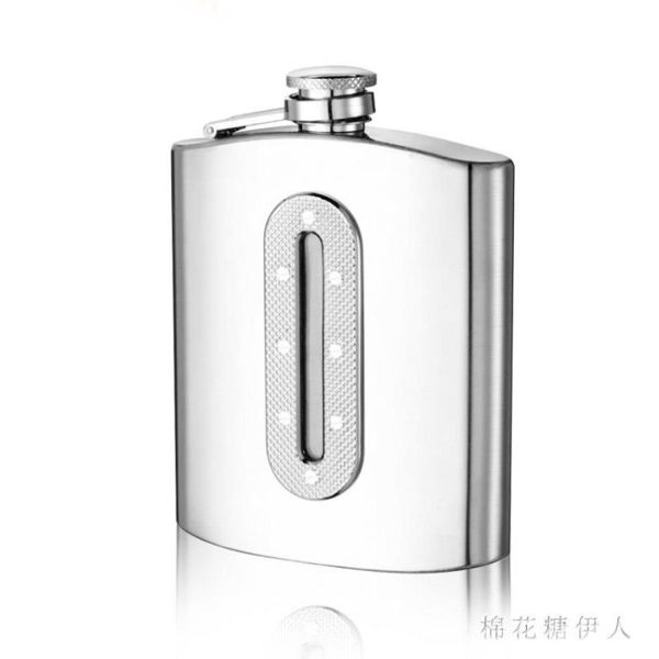 304不銹鋼便攜式隨身酒壺戶外金屬酒具酒瓶水壺酒壺IP1131【棉花糖伊人】