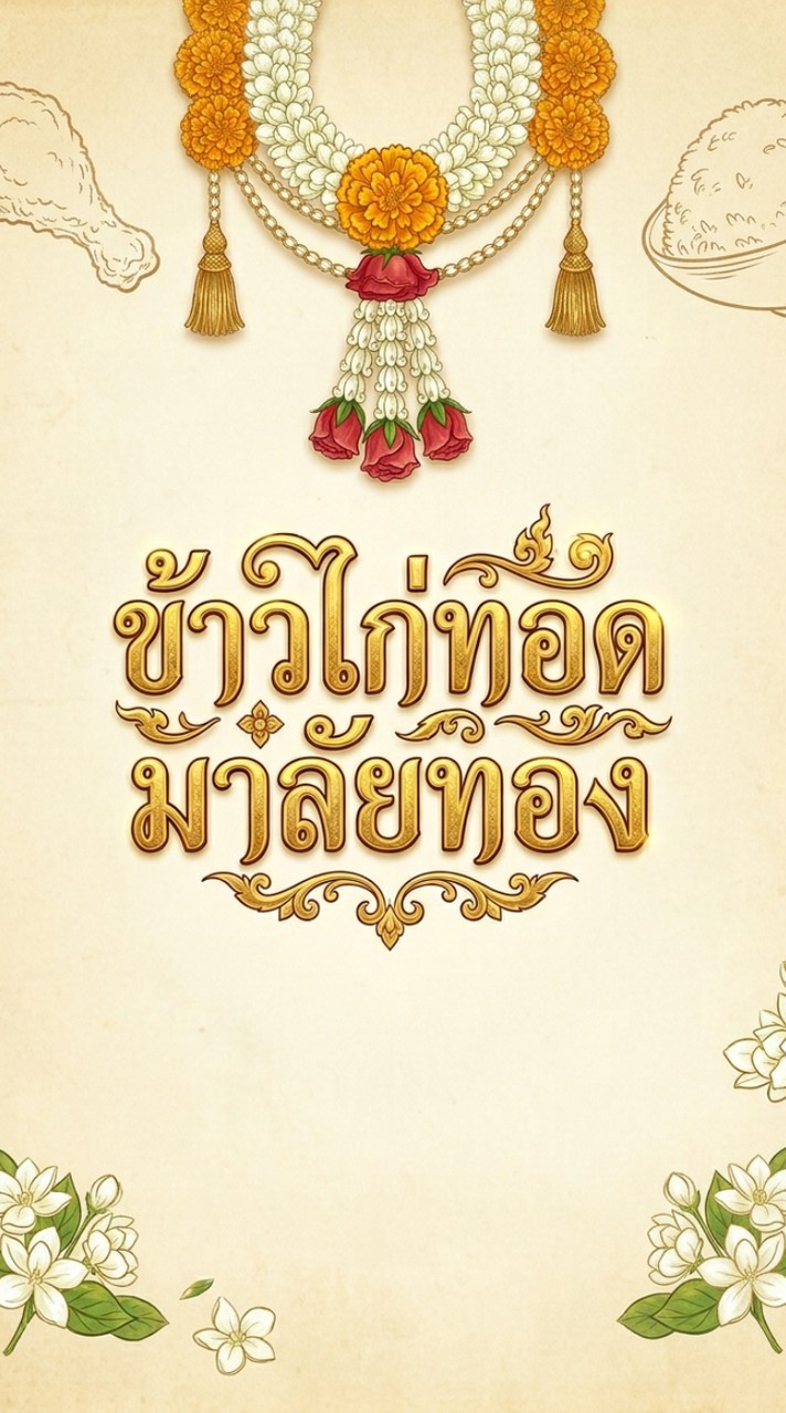 ข้าวไก่ทอดมาลัยทอง