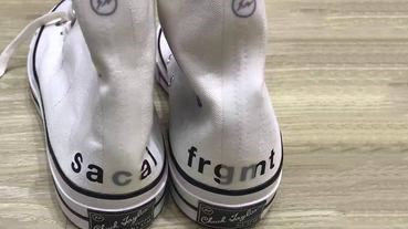 sacai x fragment design x Converse三方聯乘鞋款諜照曝光