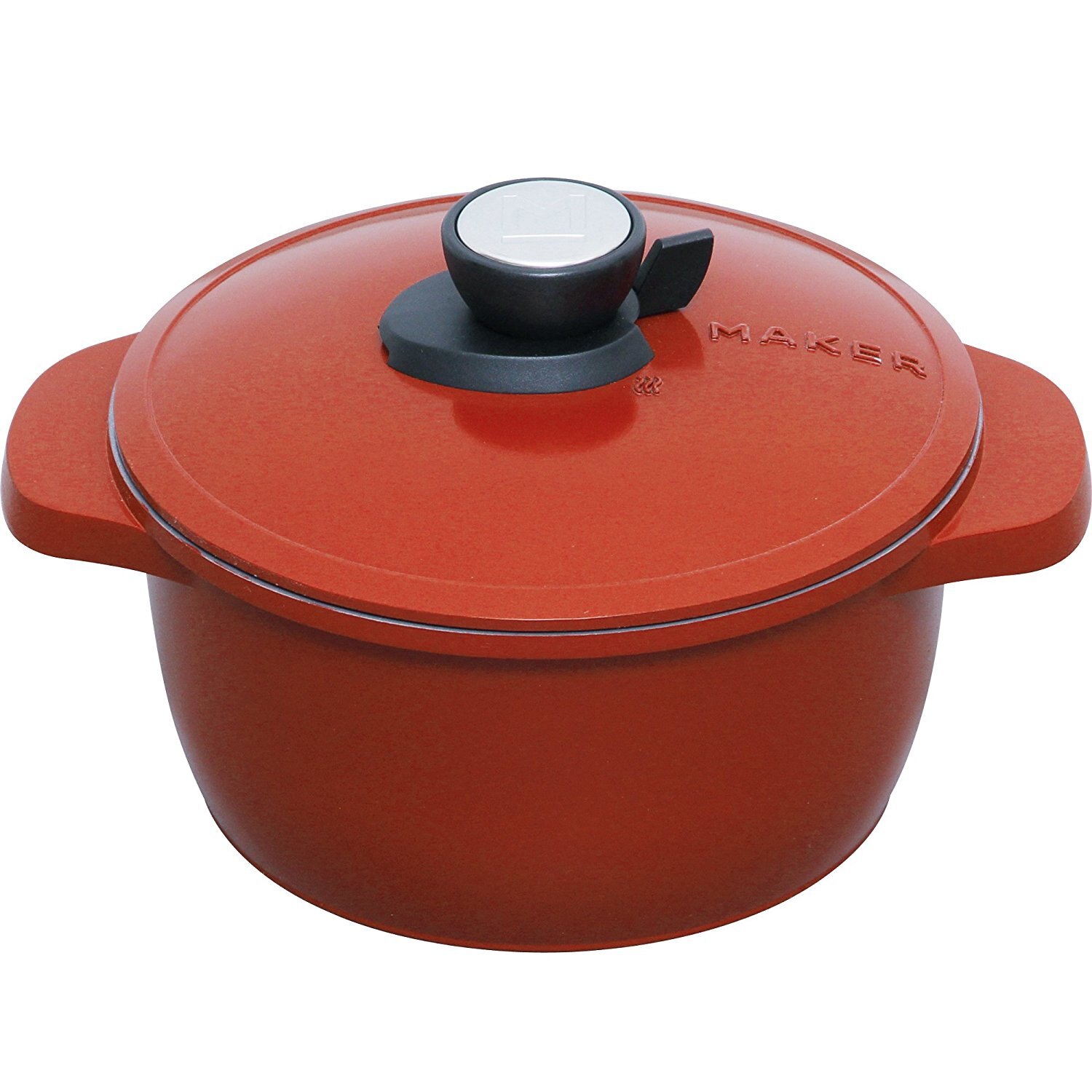 日本 多功能料理鍋 IRIS OHYAMA KITCHEN CHEF 無加水鍋 20cm MKSN-P20 兩手提鍋 兩手提鍋 無水烹調鍋 煎 煮 炒 蒸 炊 多功能料理鍋 (紅色下單區)