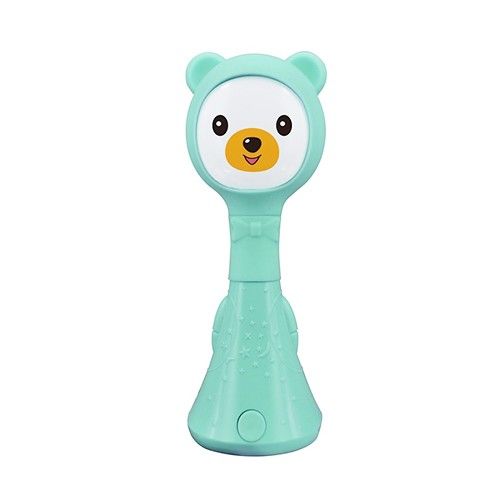 小牛津 - 小帽T熊安撫音樂搖鈴-Baby粉綠-彩盒裝