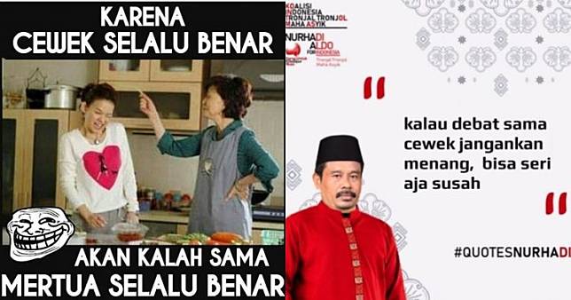 10 Meme lucu cewek selalu benar ini bikin senyum kecut