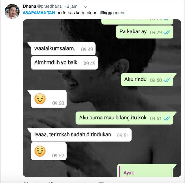 10 Drama Chat Netizen Ketika Ditantang Untuk Menyapa Mantan Ada