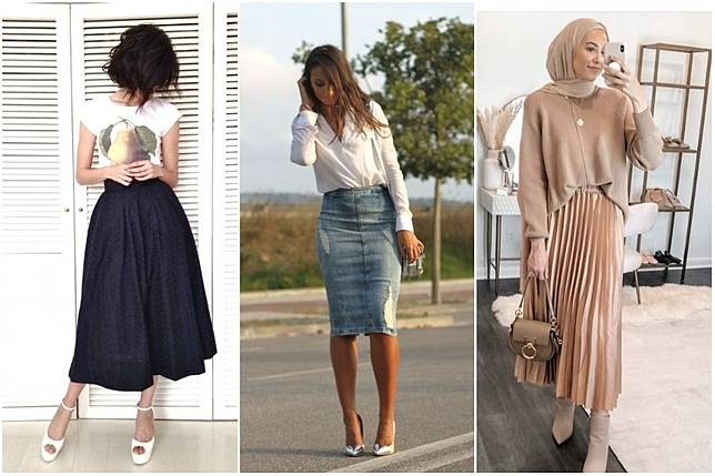 7 Padu Padan Atasan Dan Rok Yang Selalu Hits Dan Tidak Ketinggalan Zaman Termasuk Untuk Hijaber Womantalk Com Line Today