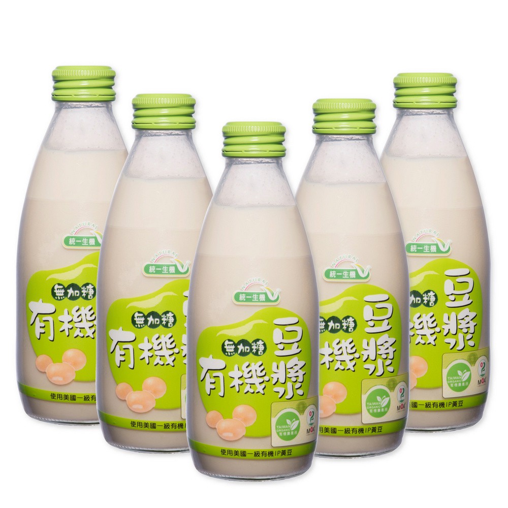 安全又安心。規格(內容量)：245mlx24瓶/箱成分(原料)： 水、有機黃豆(美國)。食品添加物：無。營養標示：請參考商品圖片產地：台灣保存期間：12個月(係指未開封狀態且正常條件下之保存)。製造日