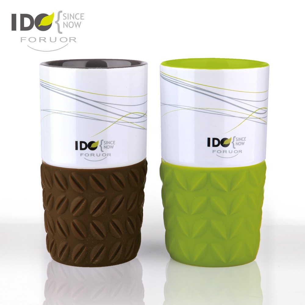 法國FORUOR IDO矽膠底咖啡對杯組350ml