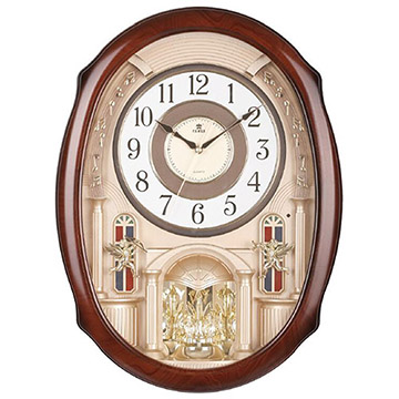 高CP值|客廳必備|整點報時|機芯| 高品質石英靜音機芯|鐘殼材質| 無毒高品質塑鋼|特色| 整點音樂報時(16首)、精緻設計造型、旋轉擺錘 |特殊功能| 程序控制音樂報時