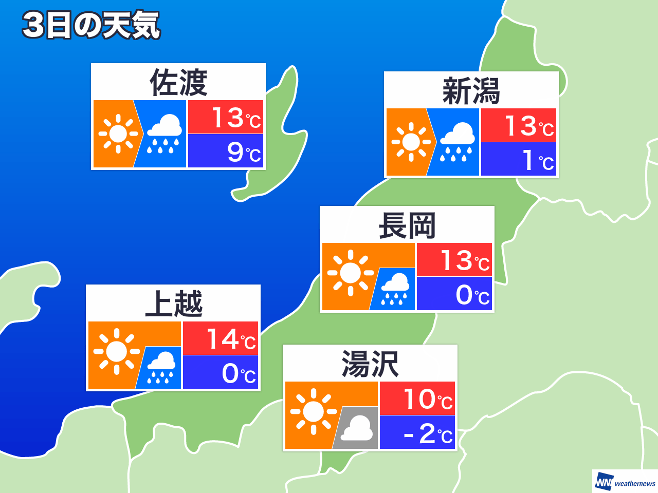 12月3日 金 新潟県の今日の天気 ウェザーニュース