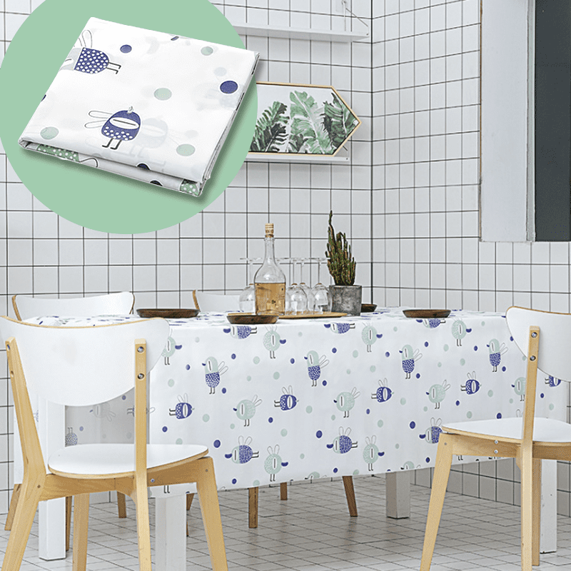 桌巾是最能改變餐桌風格的一項時尚小配件，時尚PEVA北歐風桌布，防水防燙，耐汙抗髒，手感滑順，清洗容易不費力，色澤鮮豔，比起布桌巾更有著滿滿的優點，讓你的家因為你的裝扮而更加溫馨~