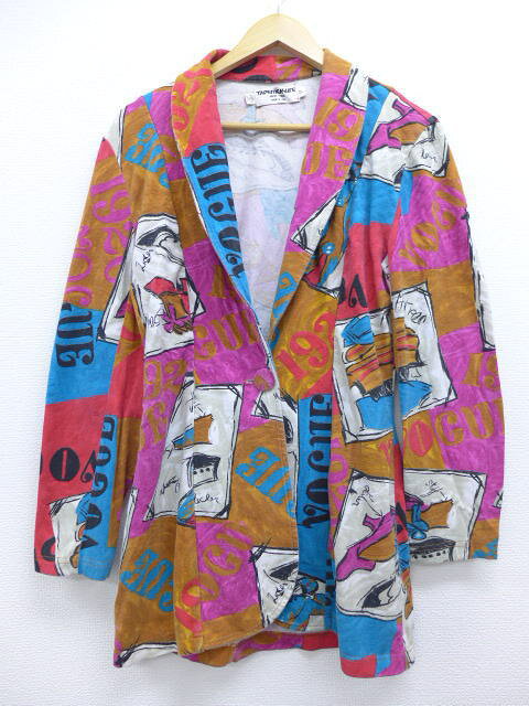 旧衣服女士住宿猪油茄克高跟鞋熨斗茶棕色二手货外衣外衣防寒夹克服