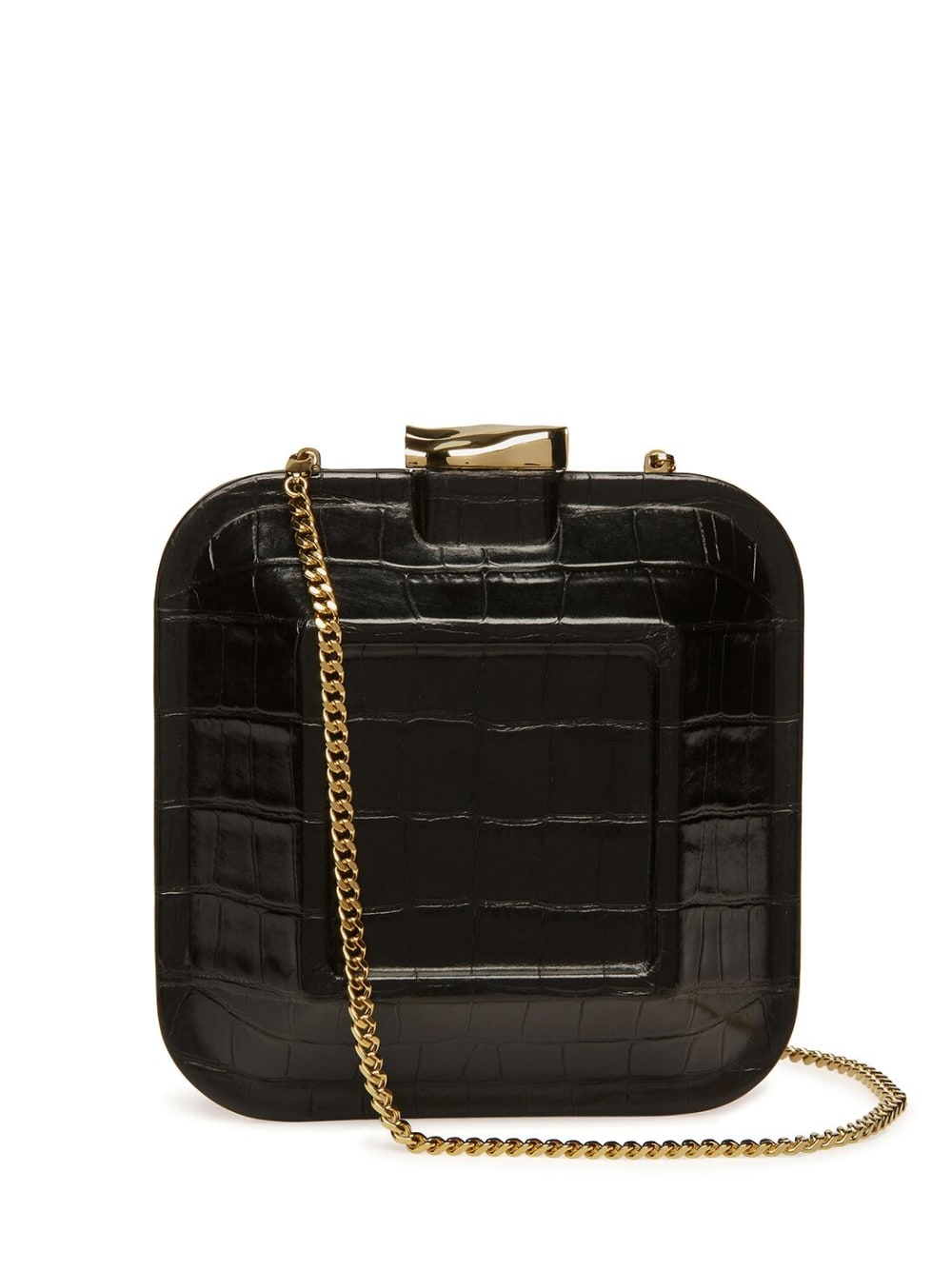 Bally - crocodile-embossed effect leather mini bag - women - Calf Leather - One Size - Black