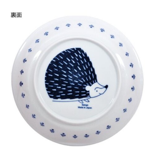 Sango/ 和洋風深形陶瓷圓盤 刺蝟22cm