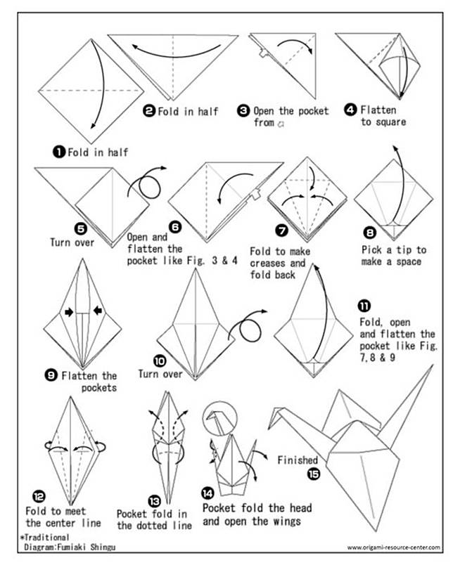 12+ Membuat burung dari kertas origami terupdate