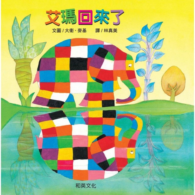 艾瑪節的化妝遊行又要舉行了， 灰象們早就想好要在身上塗什麼花紋， 只有花格子大象艾瑪，想都不用想， 他永遠都是遊行隊伍中唯一的一隻灰象， 艾瑪覺得好煩喔！一點兒也不好玩， 調皮的他想出一個妙極了的詭計