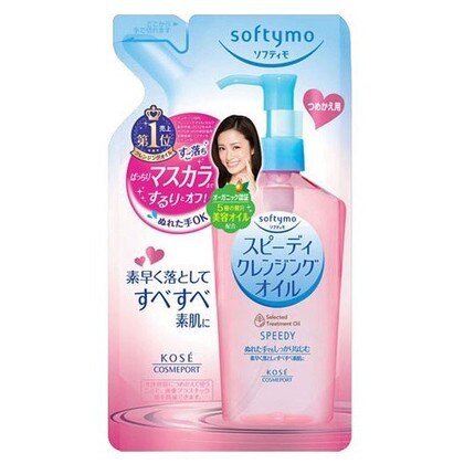 KOSE 高絲 Softymo 乾濕兩用 深層卸妝油 粉色 200ml 補充包