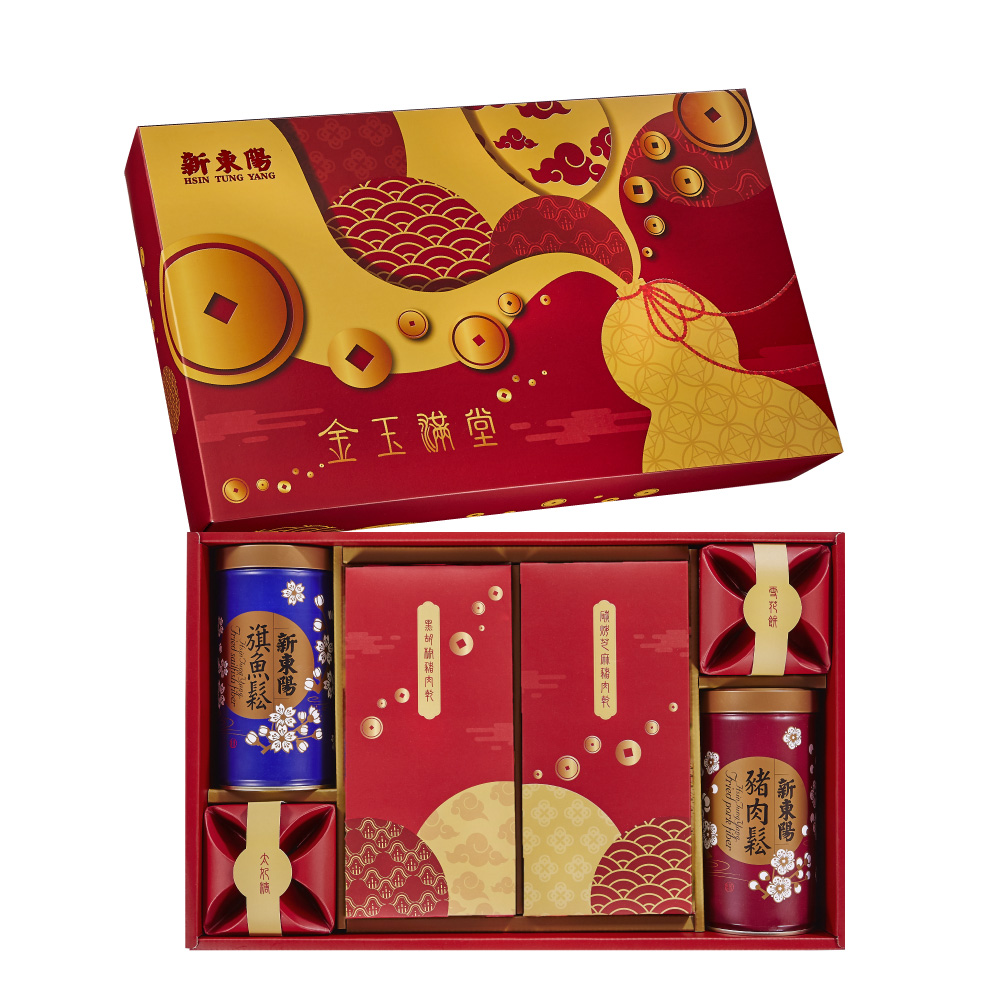 ★2020春節預購禮盒(1/7-1/20出貨) ★暢銷豬肉乾共兩款 ★豬肉鬆、旗魚鬆送禮最大方 ★最夯雪花餅，太妃糖大小都通吃