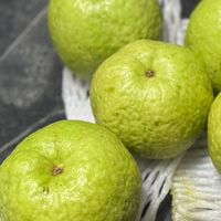 筱豑自家的農產品（紅寶石芭樂、砂糖桔）