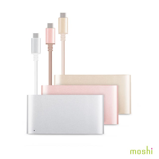 #MOSHI #USB-C #HDMI #轉接器 #貝殼拍賣HDMI 影像輸出可達1080支援 USB 3.1支援筆記型電腦快速充電商品規格材質：鋁合金 規格：10.1 x 5.4 x 1.6 cm 