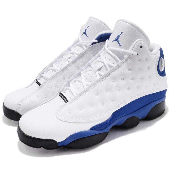 Nike Air Jordan 13 Retro BG Hyper Royal 白 藍 喬丹 運動鞋 13代 女鞋 大童鞋 籃球鞋【PUMP306】 884129-117