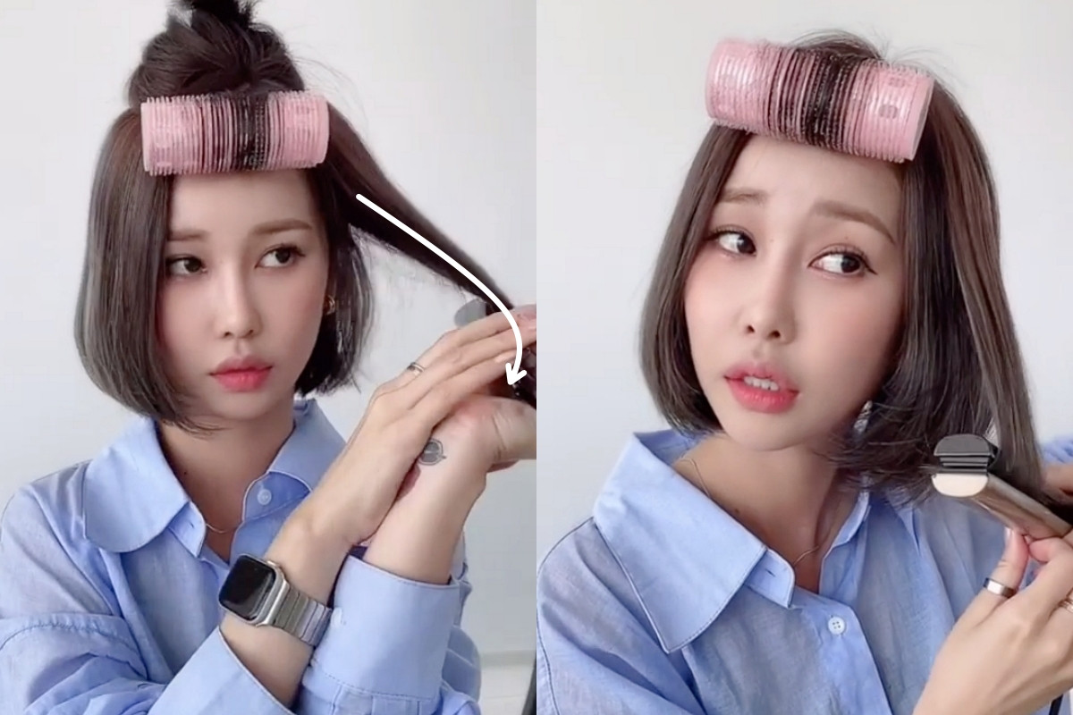 短髮平板夾、離子夾髮型教學1：內彎捲度短髮