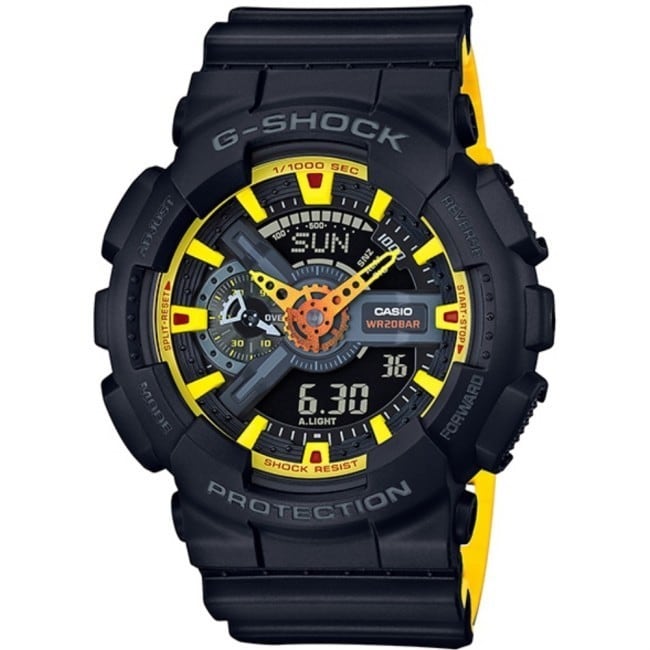 預計出貨日2-5天 G-SHOCK GA-110BY炫彩高階玩味雙顯腕錶(GA-110BY-1A) <商品特色> ◆代理商公司貨 ◆耐衝擊構造、抗磁 ◆自動LED照明(餘暉設計) ◆防水200米 ◆型