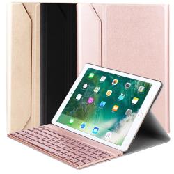 5吋、iPadAir3(10.5吋)平板適用型號(平板背面有型號):A1701、A1709、A2123、A2152、A2153顏色:多色組合材質:鋁合金、人造PU皮產地:中國包裝內容物:1.藍牙鍵盤組