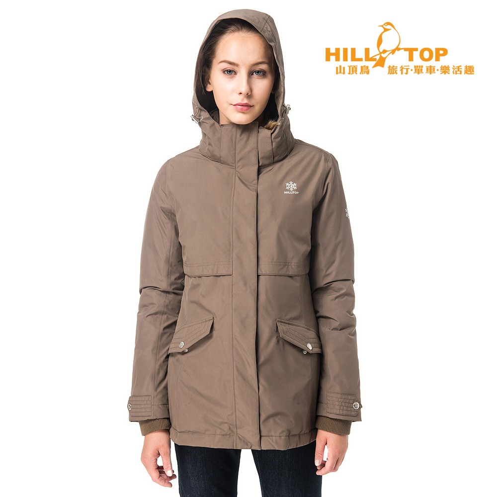◆WS抗風、保暖蓄熱羽絨◆超撥水、防小雨/雪、透氣◆左內胸拉鍊式口袋◆腰後中本布金屬釦調節設計