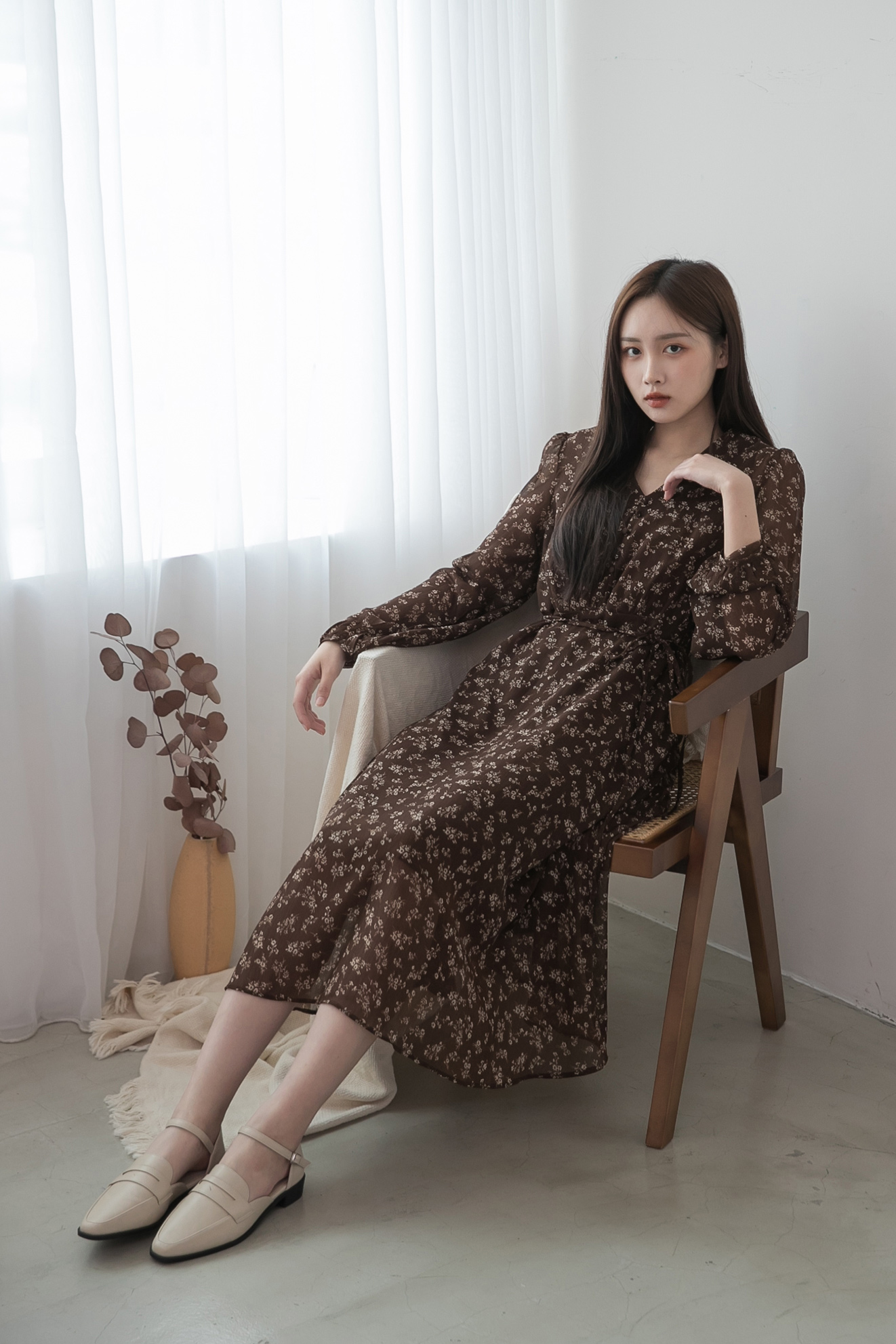 D+AF微尖頭踝繫帶樂福鞋 樂福鞋穿搭