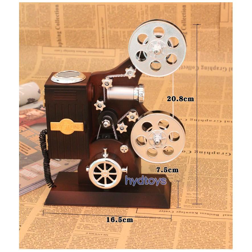 拉拉Lala's【To113-3】電影放映機音樂盒 時尚創意禮品膠片電影機八音盒帶化妝鏡首飾盒210