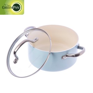 【GreenPan】Mocomichi聯名款20cm不沾鍋雙耳湯鍋(加蓋)